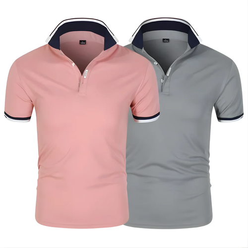 (Kaufe 1, erhalte 2) Prestige-Poloshirt-Set – Master Line (2er-Pack)